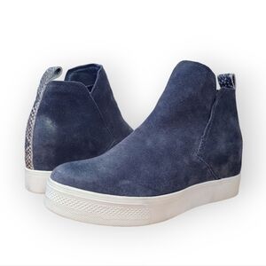 Dolce Vita Hidden Wedge High Top Booties Sneakers Snakeskin Print Size 8.5